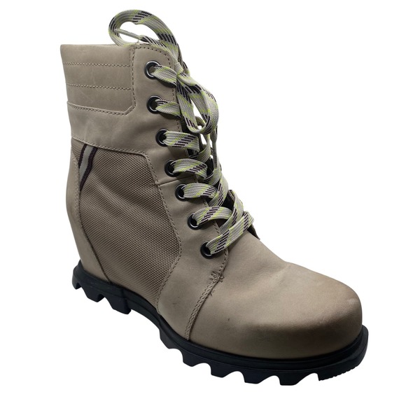 Sorel Wedge Heel Ankle Boots Waterproof Lace Up Womens 9.5 - Picture 1 of 10